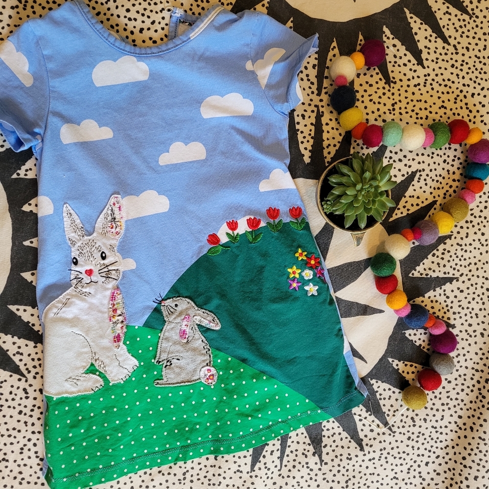 Bunny dress with a mini boden vibe